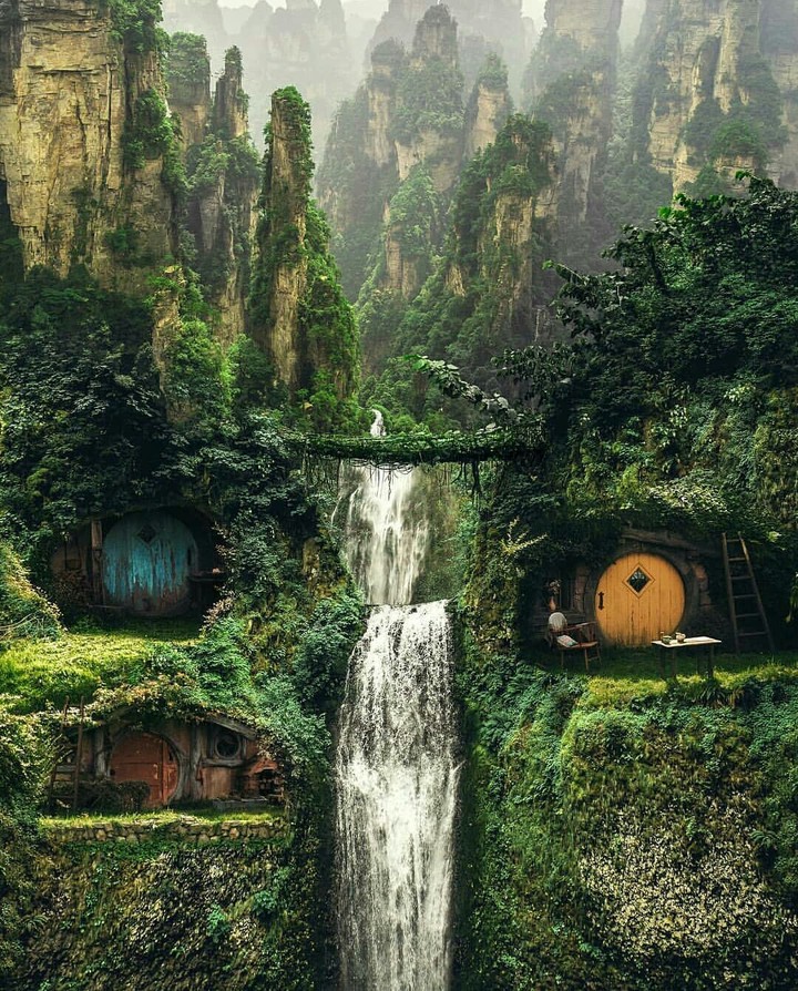 in nature's lap