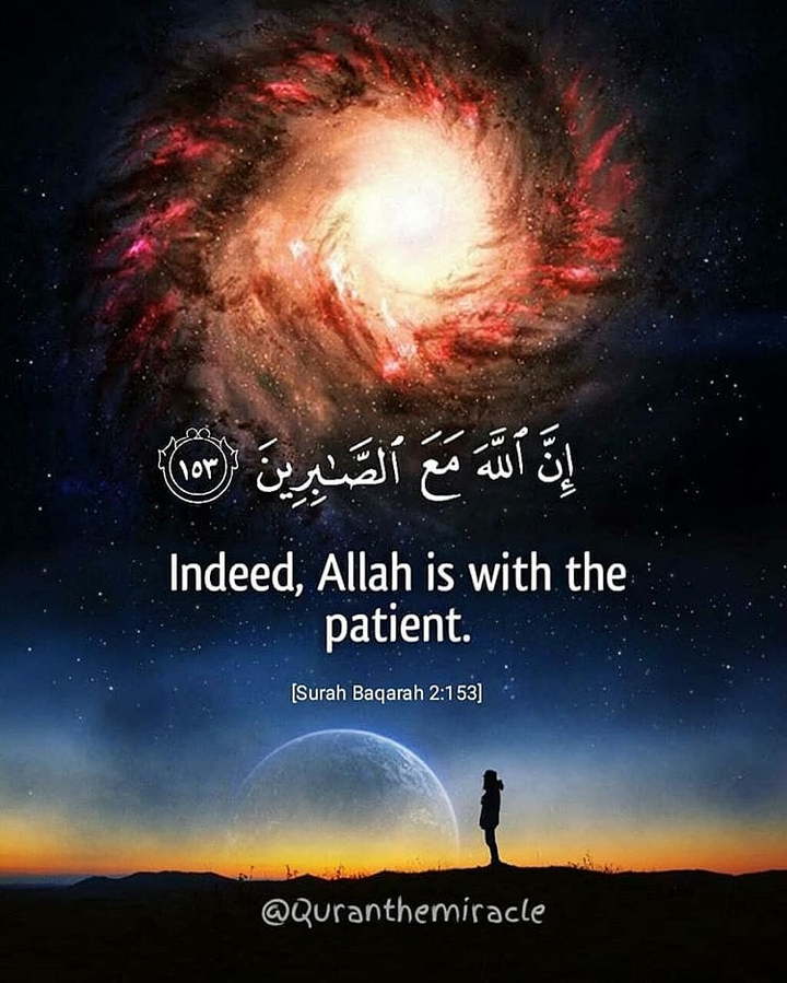 Indeed Allah is with the patient