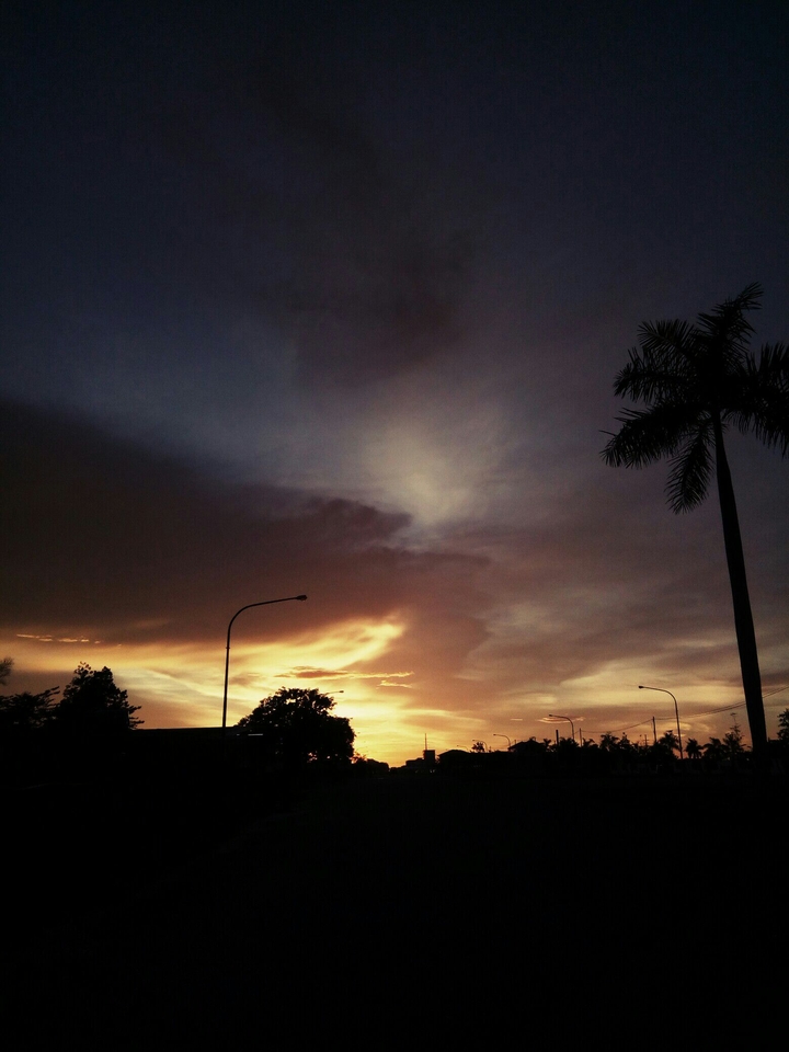 Evening fades