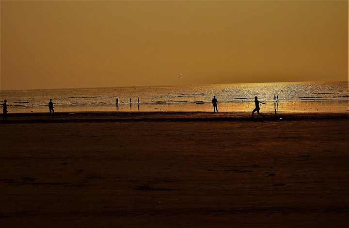 Beach cricket