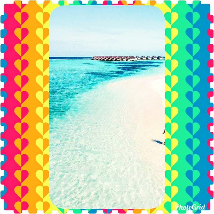 Beautiful Colorful Framed Carefree Beach Life!