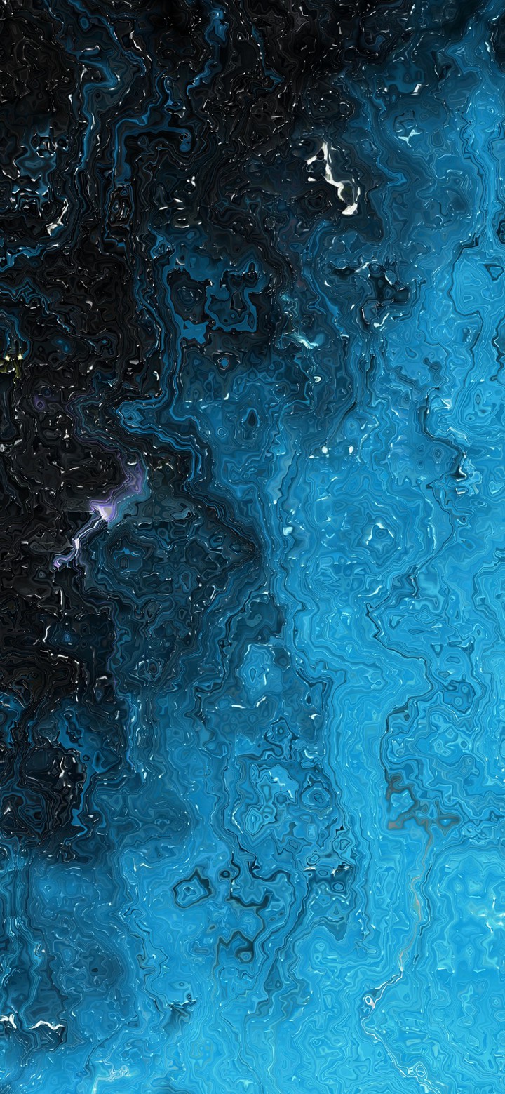 Blue Layered Abstract