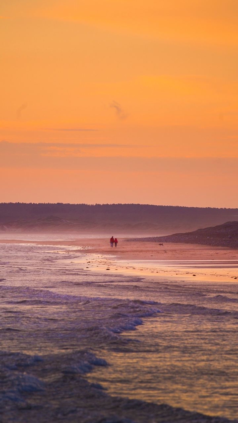 papéis de parede sunrise, waves