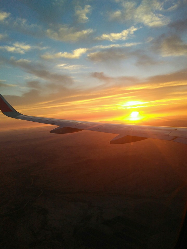Atardecer en el aire