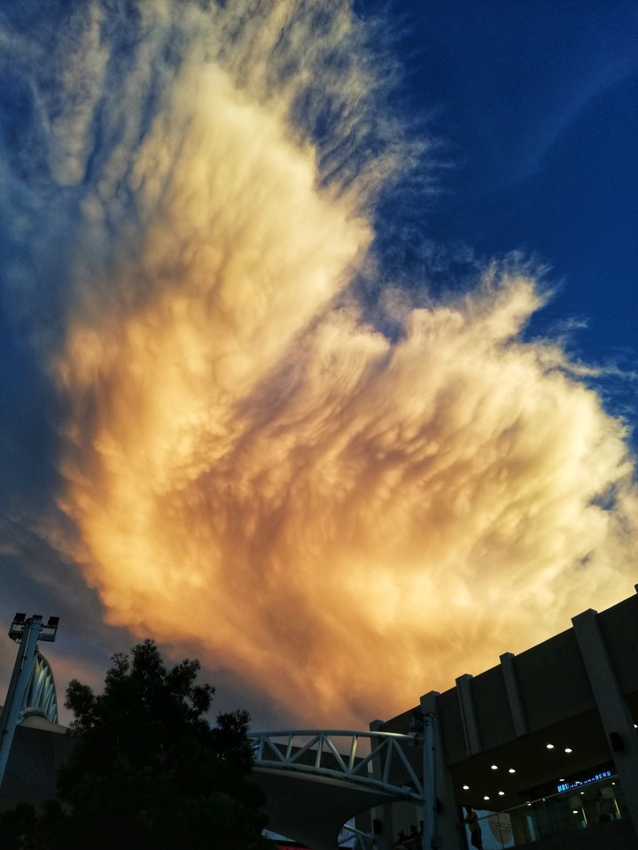 cotton candy clouds
