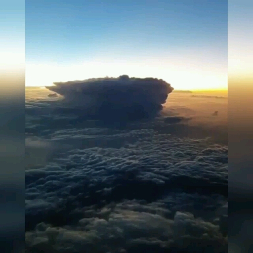 в облаках