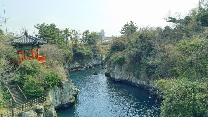 제주 용연 구름다리