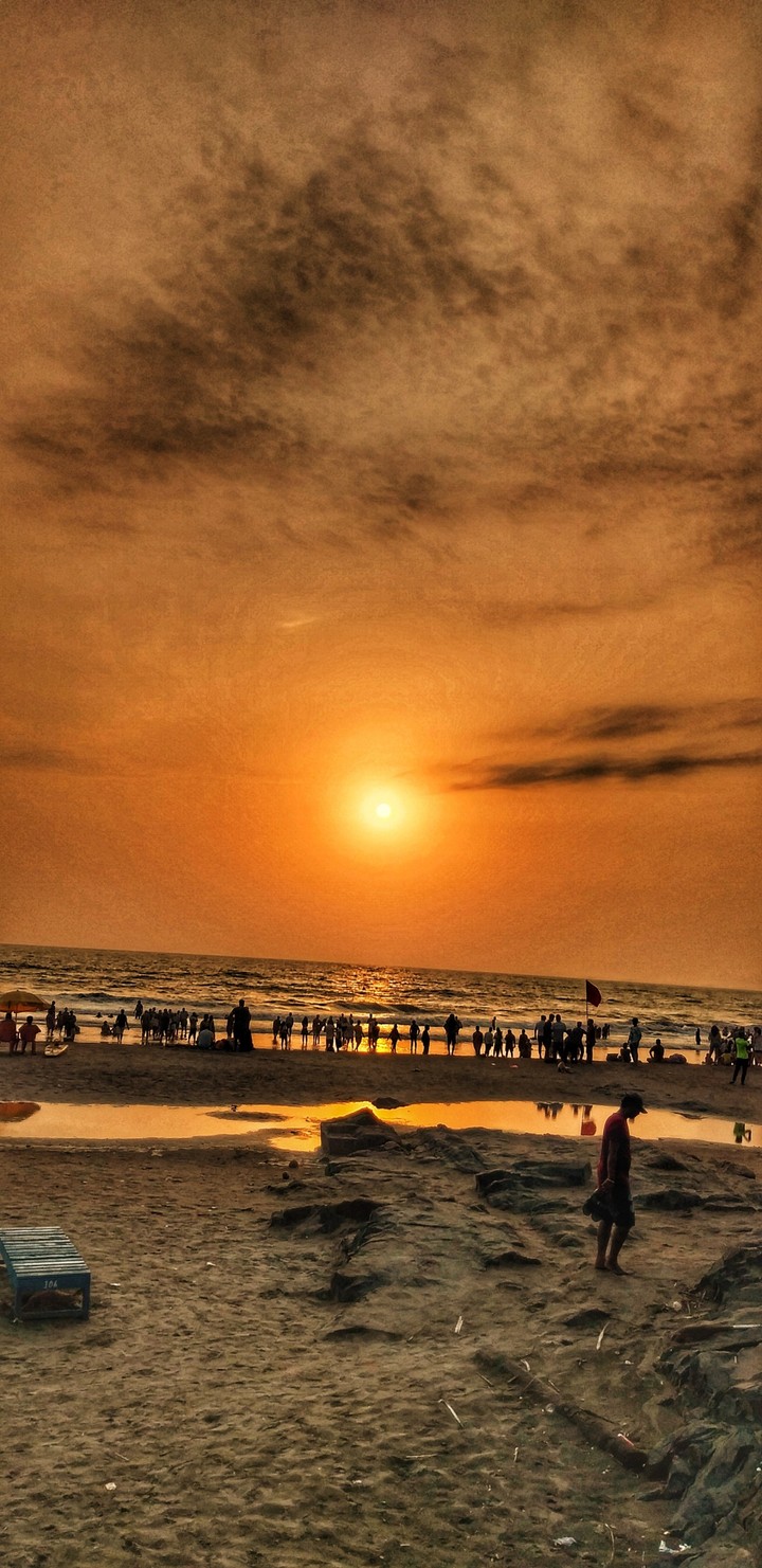 sunset Vagator,goa
