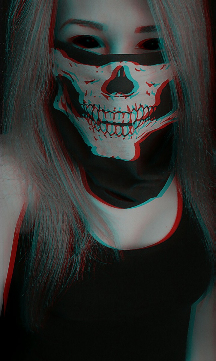 Girl in the mask ghost