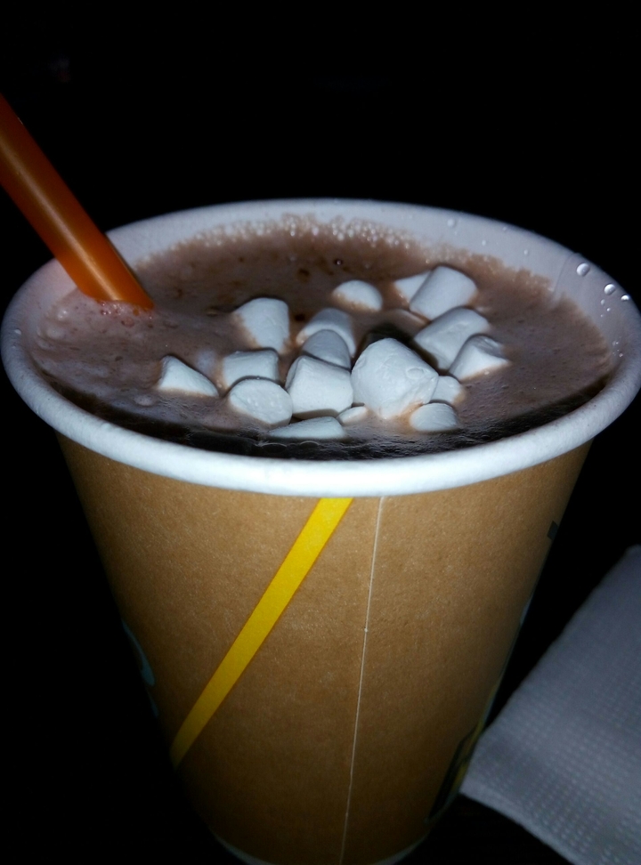 Latte with marshmallows