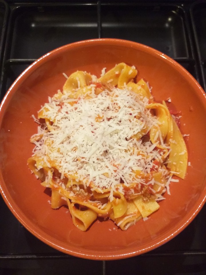 pappardelle con pecorino