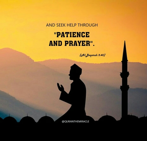 And seek help through PATIENCE AND PRAYER