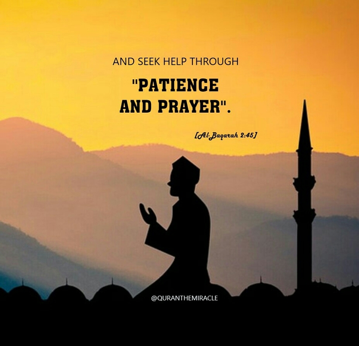 And seek help through PATIENCE AND PRAYER