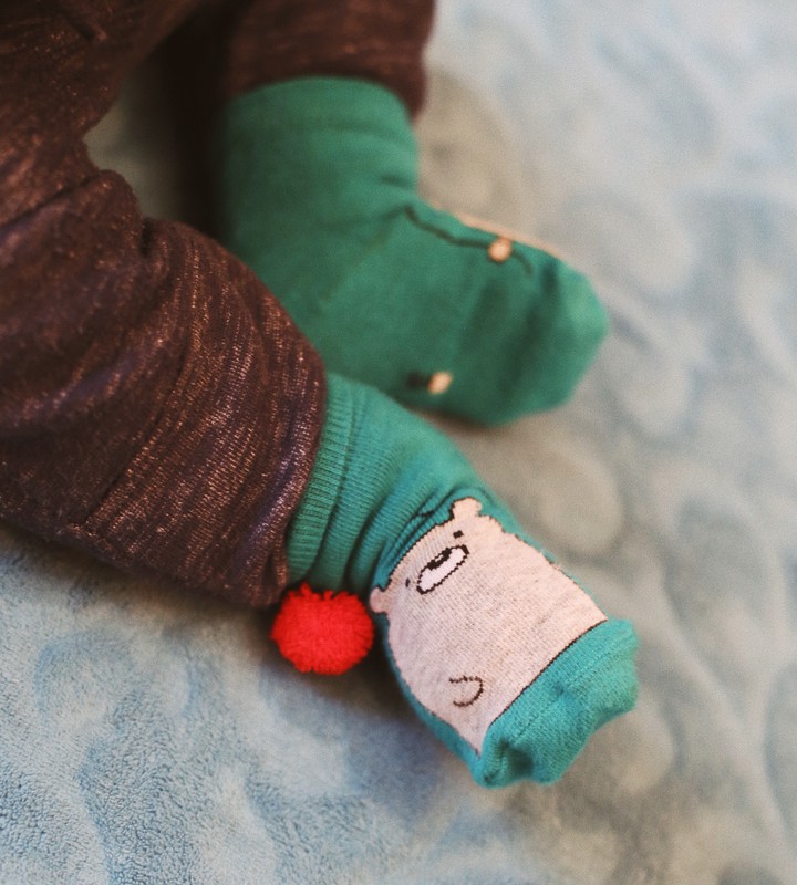 cute little socks of baby boy