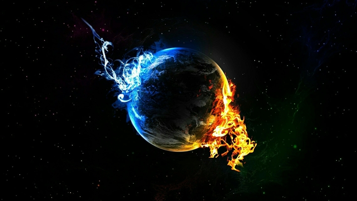 cold and warm earth