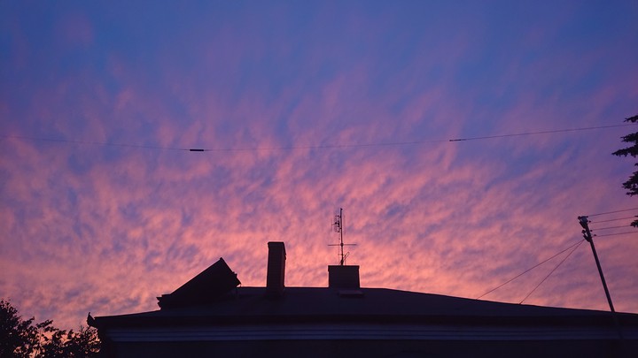 pink clouds