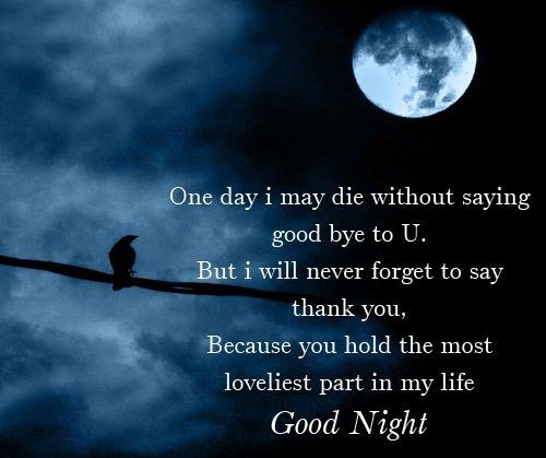Good night.....