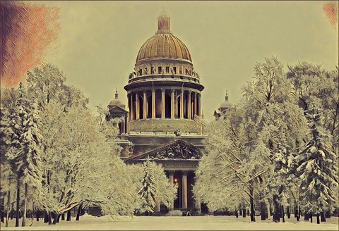Зимний Исакий.