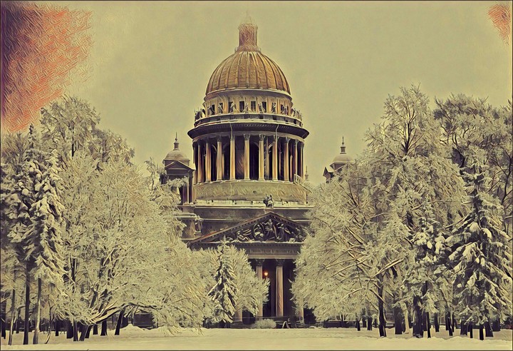 Зимний Исакий.