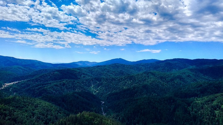 Mountains and sky