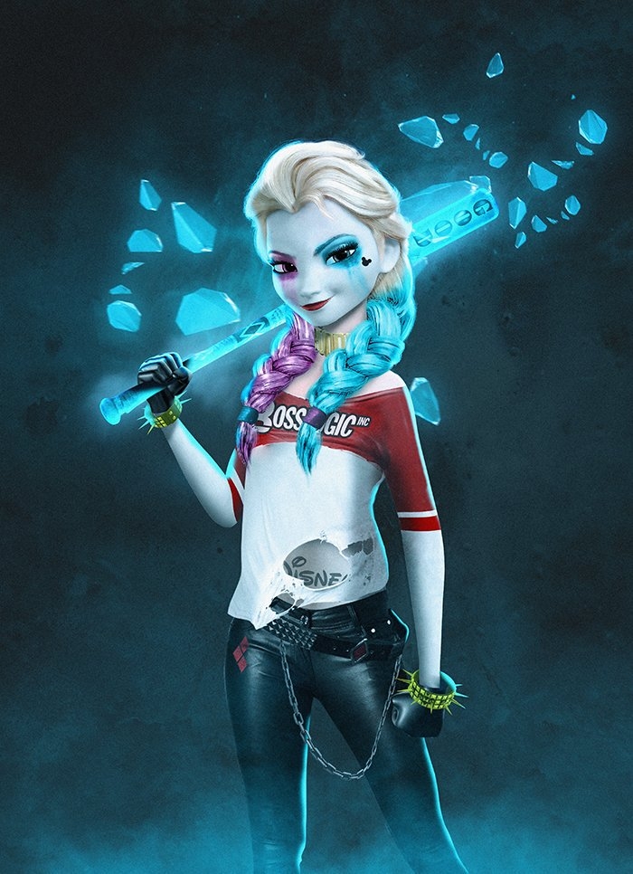 Elsa "Harley quinn"
