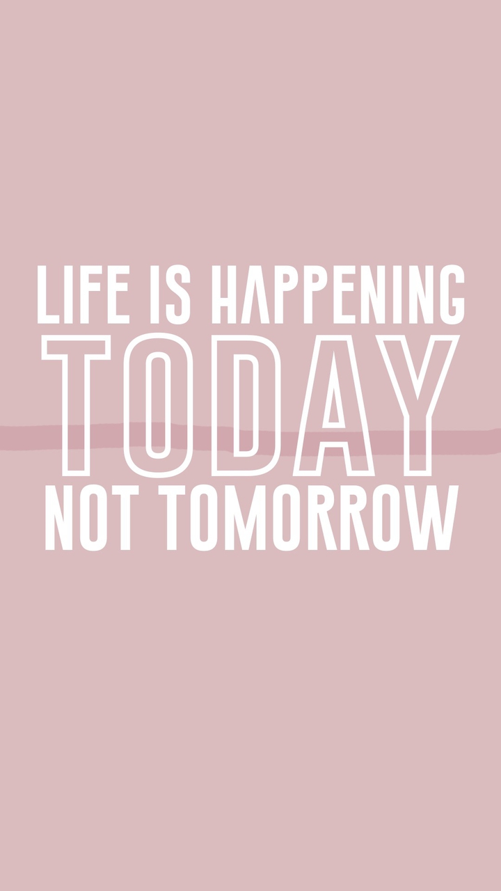 Live in the present