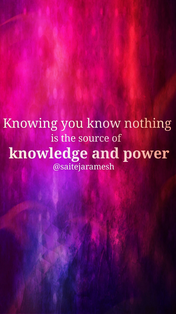 i know nothing