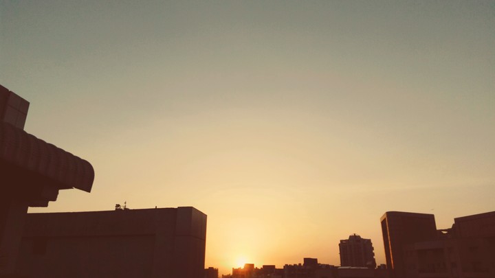 sunset, Nature