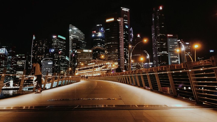 downtown Singapore