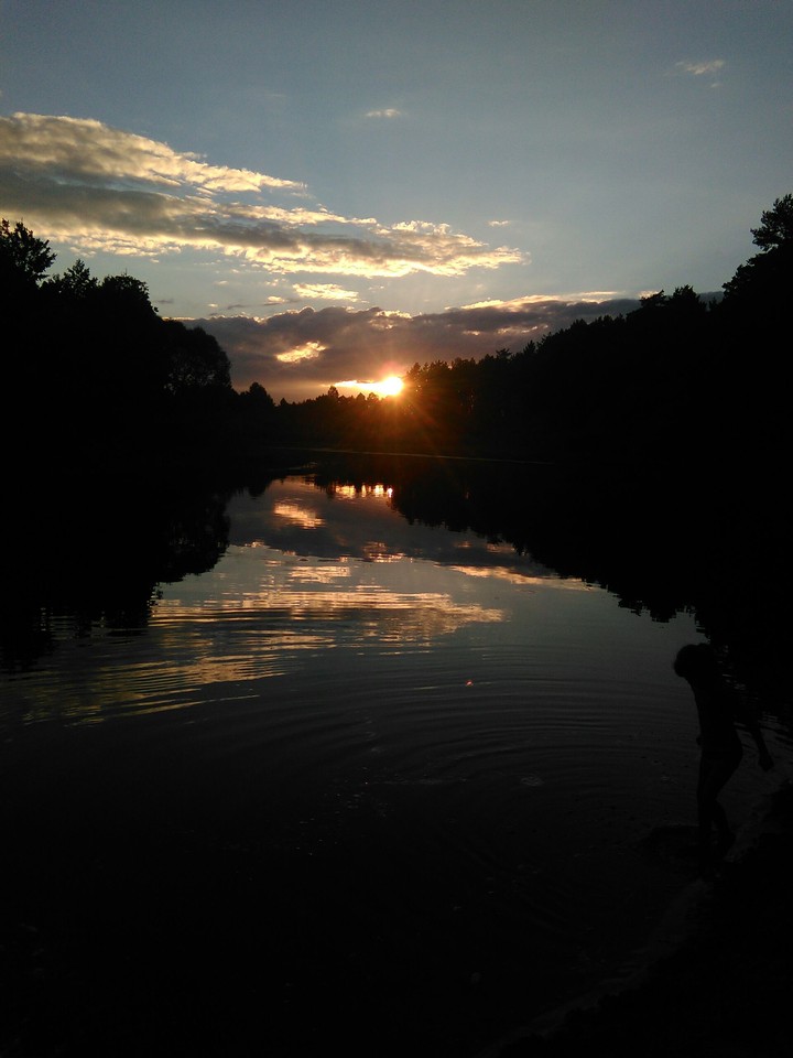 #sunset#river