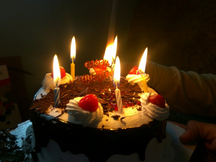 A birthday cake