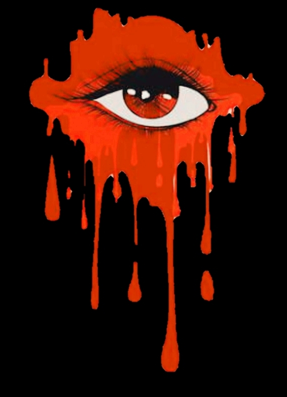 eyes blood crying