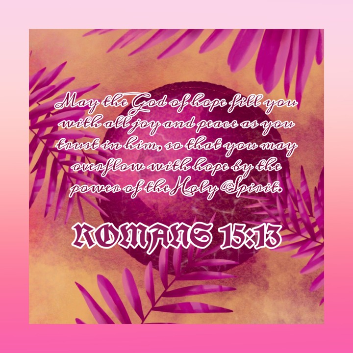 ROMANS 15:13