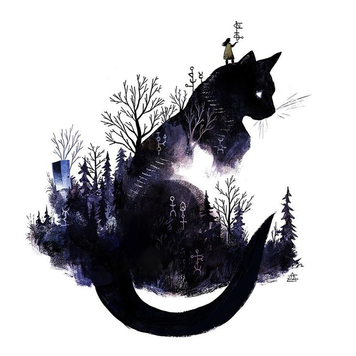 "Black cats steal hearts not souls ".