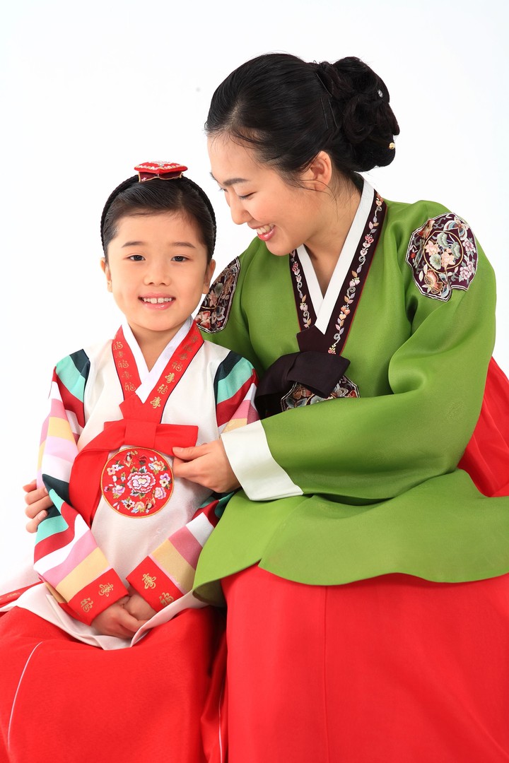 Family in Korean Dress