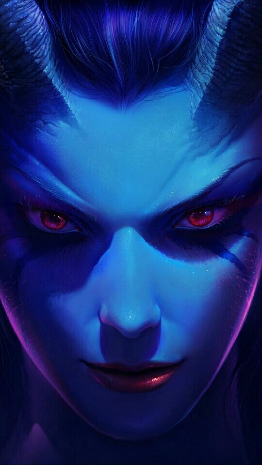 evil look...?