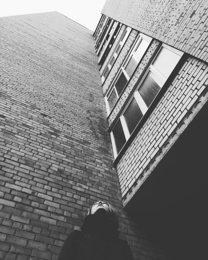 black and white