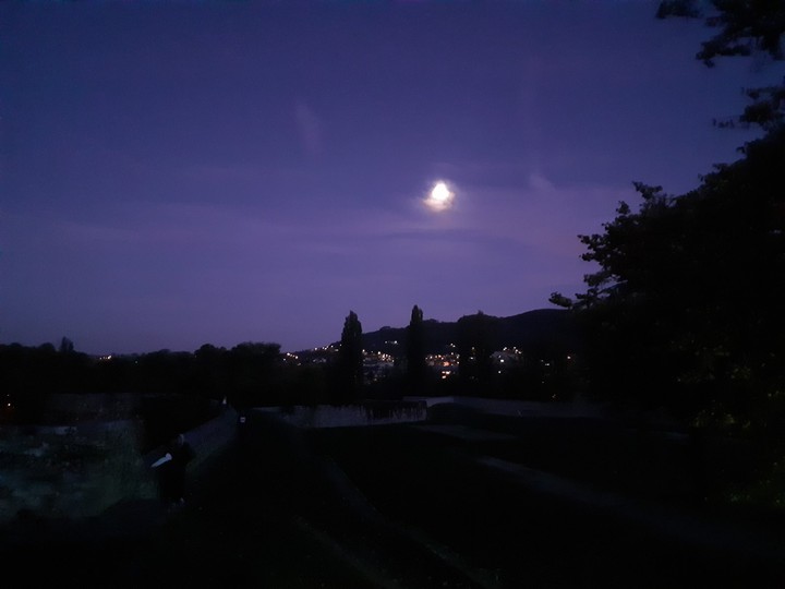 purple sky