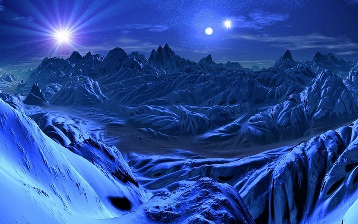 blue night