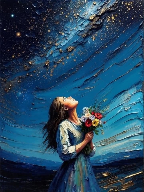 Blue, Painting, Watercolor_painting