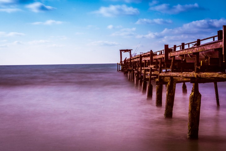 old fishing bridge