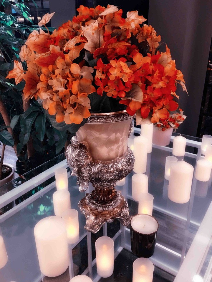 flowers & candles