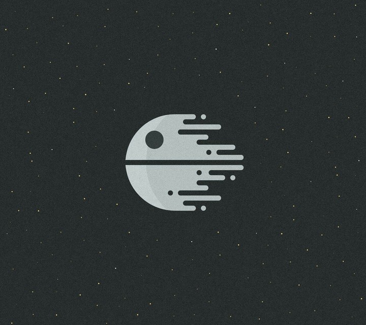 Simple Death Star Illustration