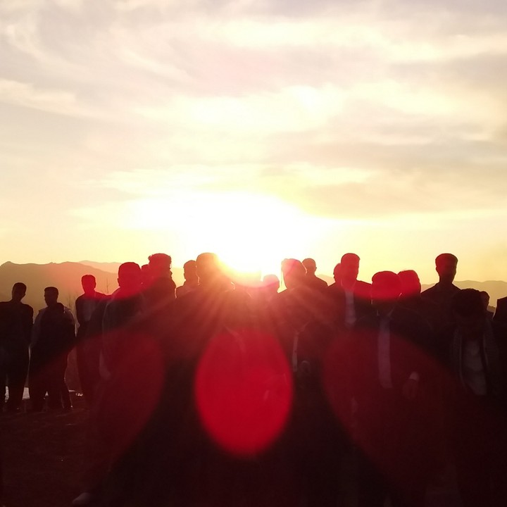 Sunset at Marianvan Lanj Abad Village