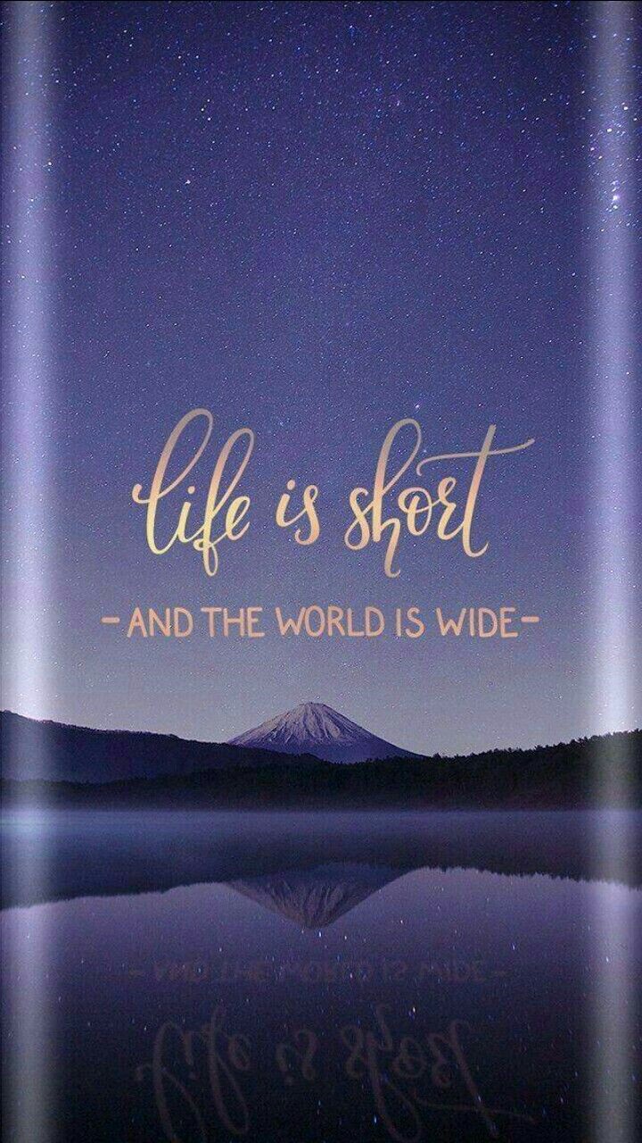 life is short - 3d curved infinity wallpaper