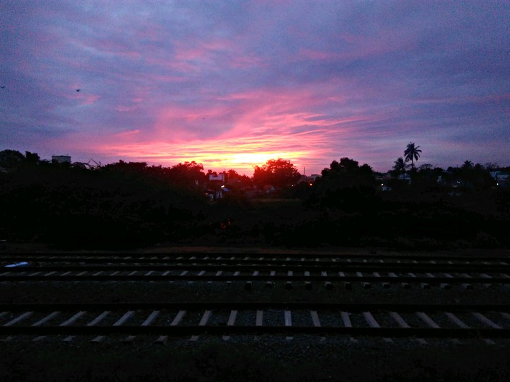 red sky