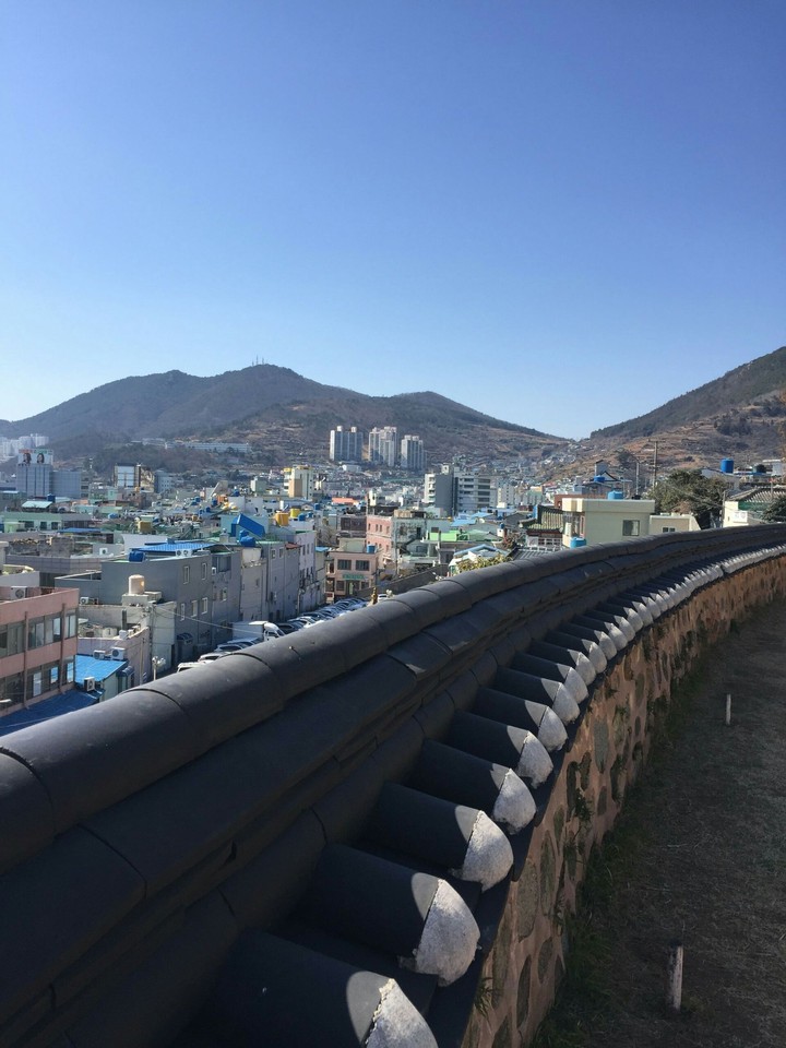 진남관에서 바라봄