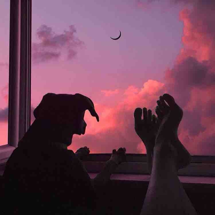 sunset in the sky