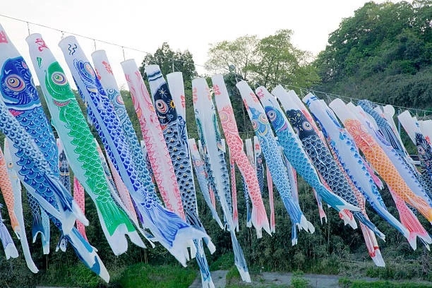 colorful Boy's Day carp streamers