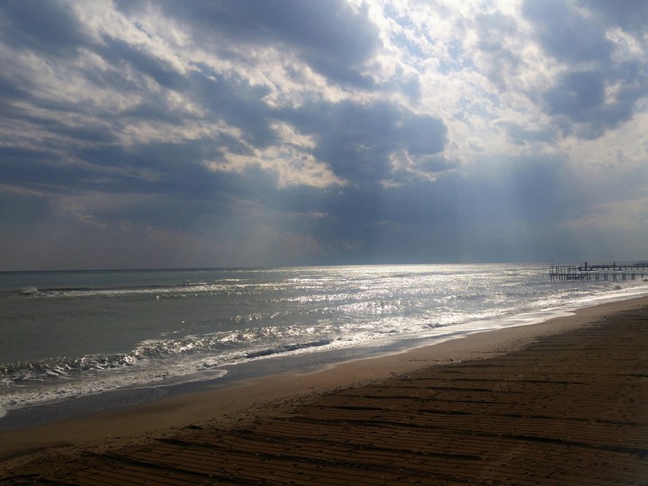 Sun through the clouds